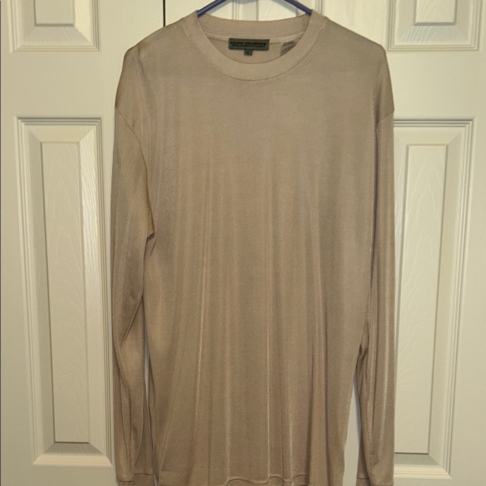 Mancini Collezione Tan Long Sleeve Tee